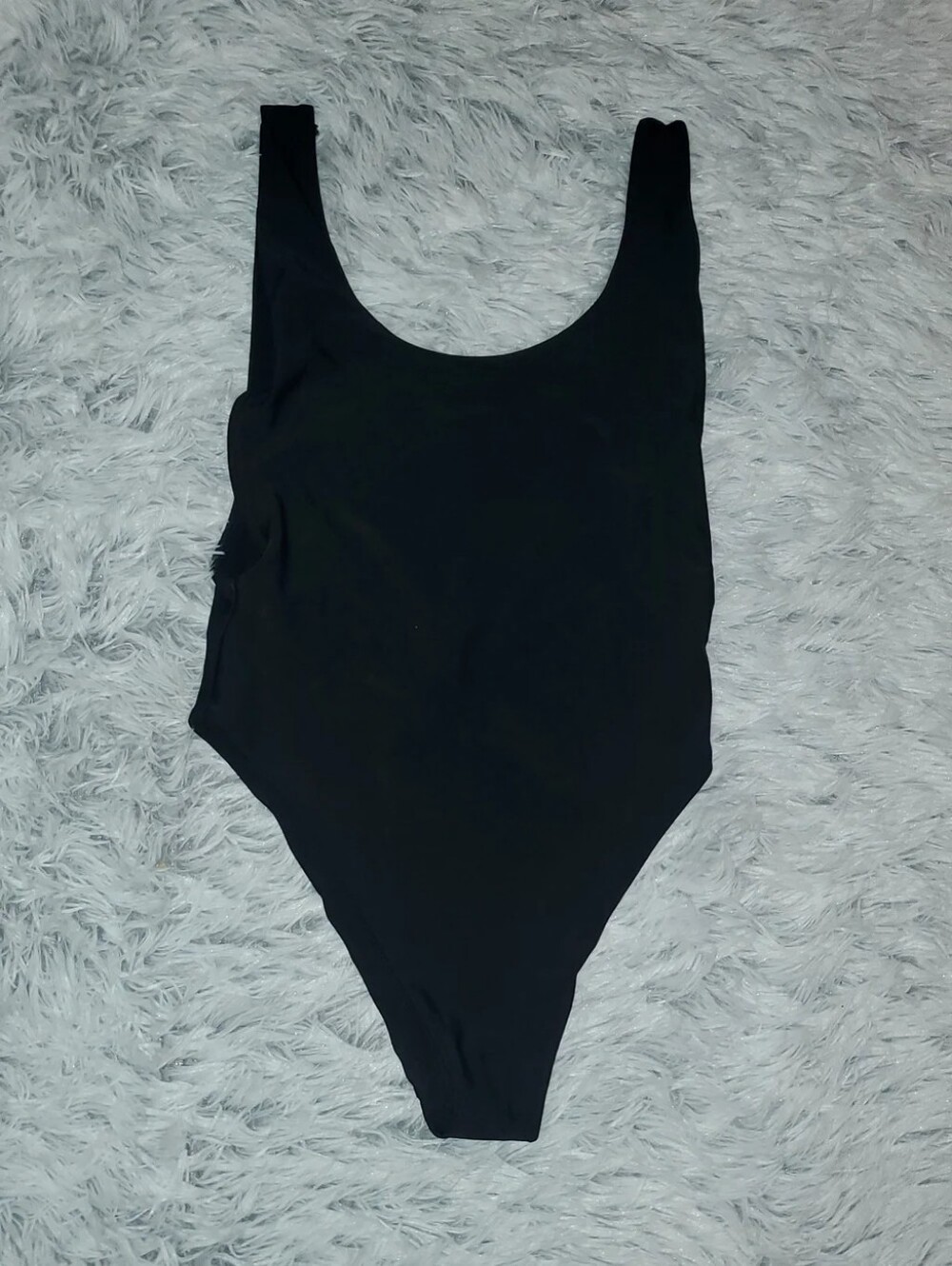 **Aerie Black Scoop Neck One Piece Swimsuit Size Medium**